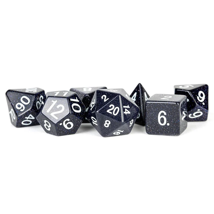 7-Set Stone Polyhedral 16mm: Mystic Mines: Sandstone - Image 2