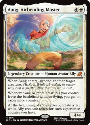 Aang, Airbending Master (TLE-074) - Avatar: The Last Airbender: Eternal-Legal Foil [Mythic]