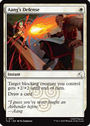 Aang's Defense (TLE-211) - Avatar: The Last Airbender: Eternal-Legal Foil [Common]