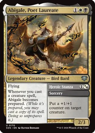 Abigale, Poet Laureate (SOS-170) - Secrets of Strixhaven [Uncommon]