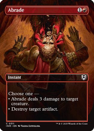 Abrade (Borderless) (INR-311) - Innistrad Remastered Foil [Common]