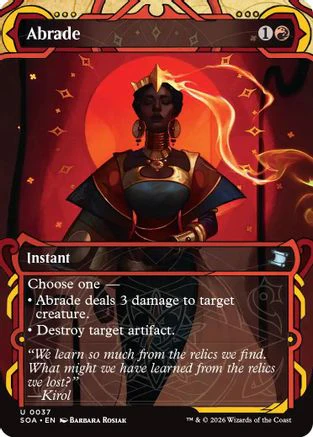 Abrade (SOA-037) - Secrets of Strixhaven: Mystical Archive Foil [Uncommon]