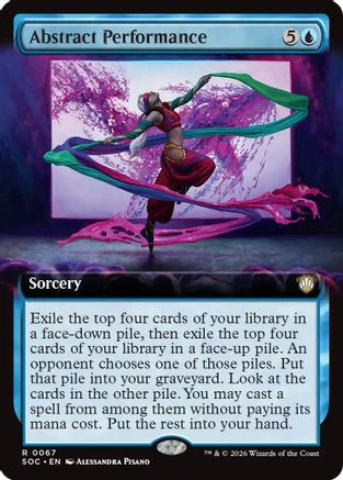 Abstract Performance (Extended Art) (SOC-067) - Commander: Secrets of Strixhaven [Rare]