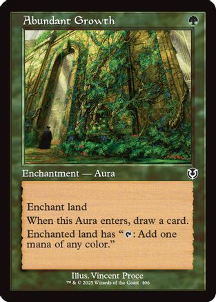 Abundant Growth (Retro Frame) (INR-406) - Innistrad Remastered Foil [Common]