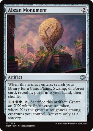 Abzan Monument (TDM-238) - Tarkir: Dragonstorm [Uncommon]