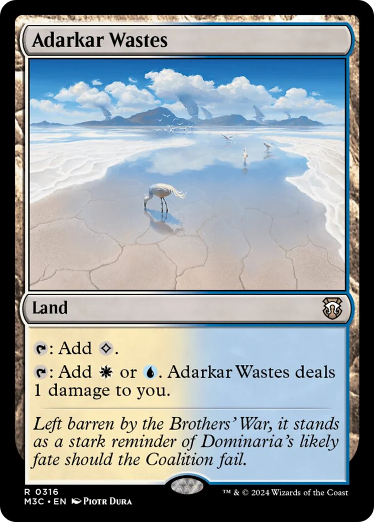 Adarkar Wastes (M3C-316) - Modern Horizons 3 Commander [Rare]