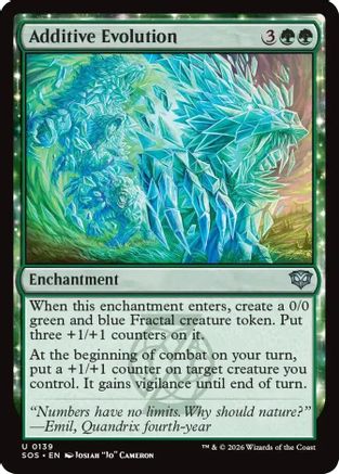 Additive Evolution (SOS-139) - Secrets of Strixhaven Foil [Uncommon]