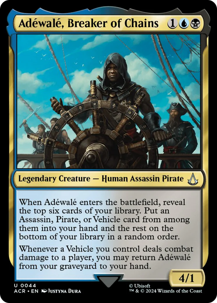 Adéwalé, Breaker of Chains (ACR-044) - Assassin's Creed Foil [Uncommon]