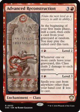 Advanced Reconstruction (SOC-030) - Commander: Secrets of Strixhaven [Rare]