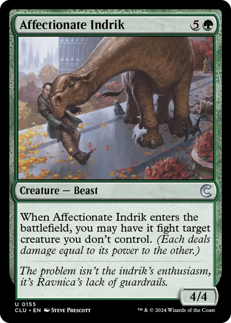 Affectionate Indrik (CLU-155) - Ravnica: Clue Edition [Uncommon]