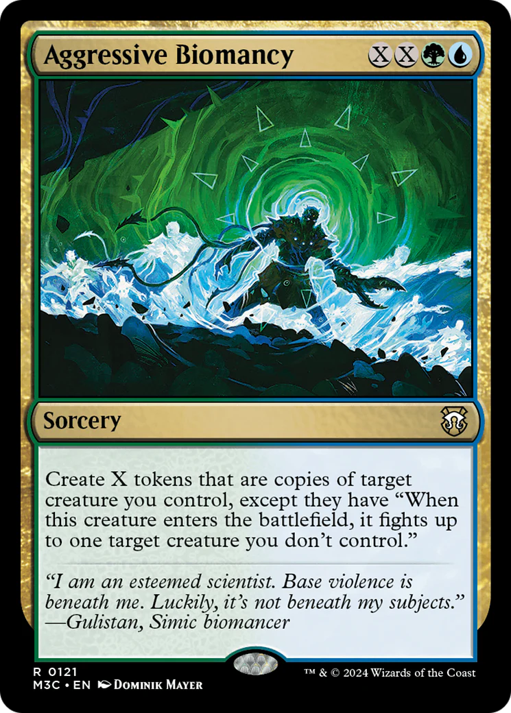 Aggressive Biomancy (M3C-121) - Modern Horizons 3 Commander Foil [Rare]