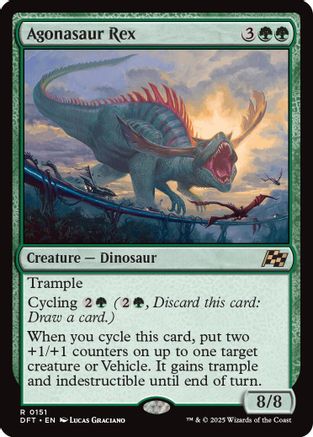 Agonasaur Rex (DFT-151) - Aetherdrift Foil [Rare]