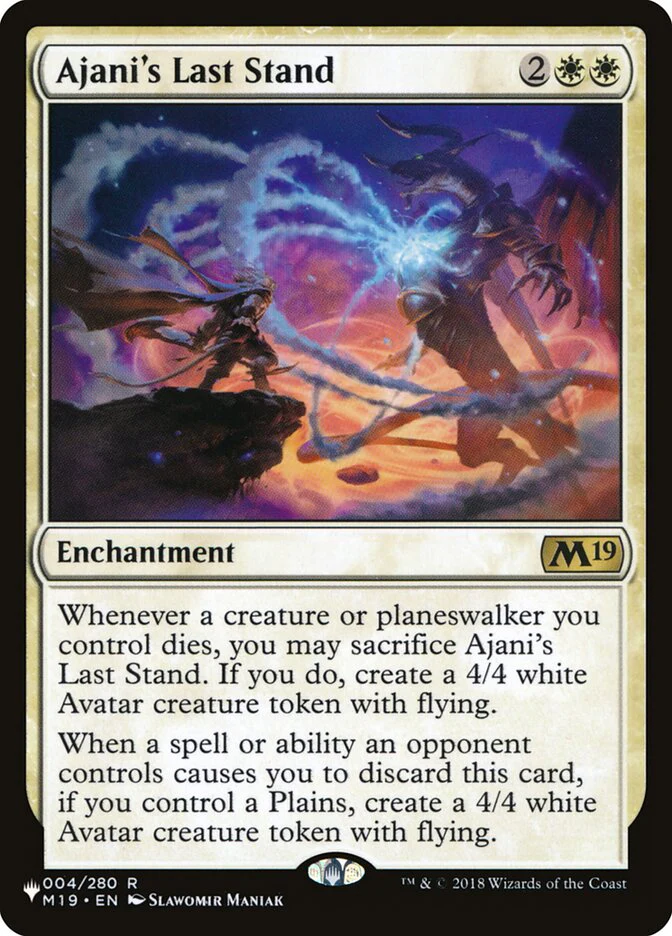 Ajani's Last Stand (PLST-M19-4) - The List [Rare]