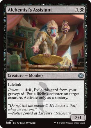 Alchemist's Assistant (TDM-071) - Tarkir: Dragonstorm Foil [Uncommon]