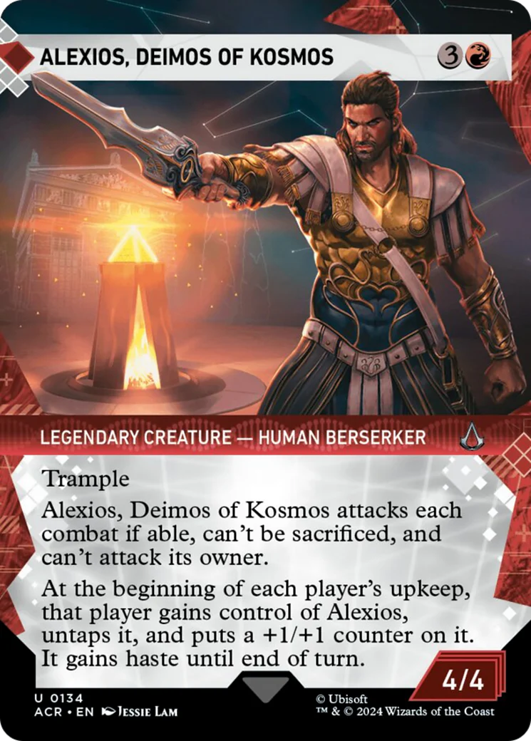 Alexios, Deimos of Kosmos (ACR-134) - Assassin's Creed: (Showcase) (Borderless) Foil [Uncommon]