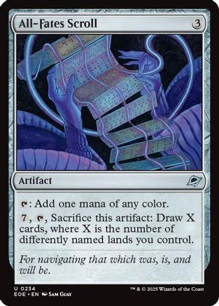 All-Fates Scroll (EOE-234) - Edge of Eternities Foil [Uncommon]