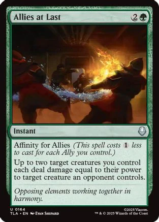 Allies at Last (TLA-164) - Avatar: The Last Airbender Foil [Uncommon]