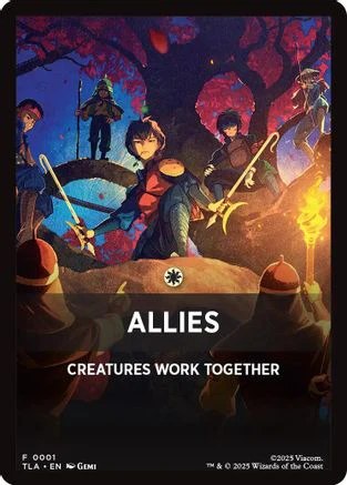 Allies Theme Card (TLE-001) - Avatar: The Last Airbender: Eternal-Legal [Token]