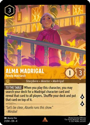 Alma Madrigal - Family Matriarch (2/204) - Ursulas Return Cold Foil [Rare]