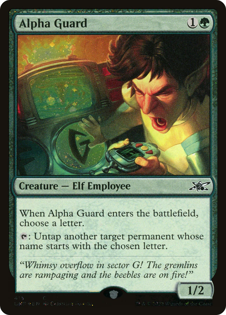Alpha Guard (UNF-415) - Unfinity Galaxy Foil [Common]