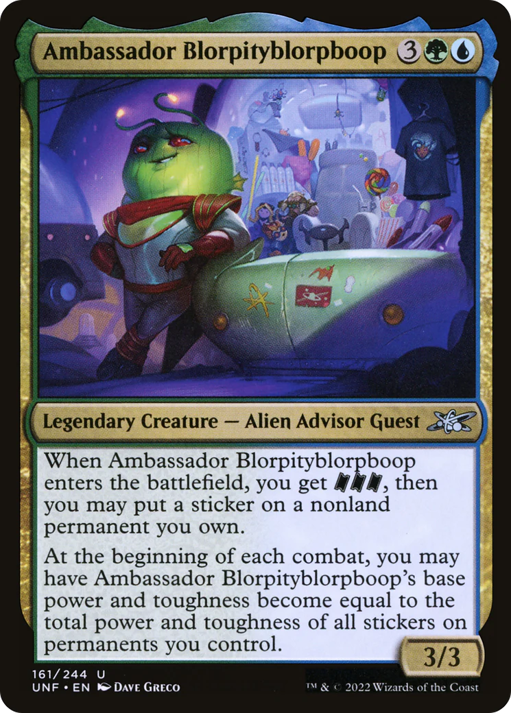 Ambassador Blorpityblorpboop (UNF-161) - Unfinity Foil [Uncommon]