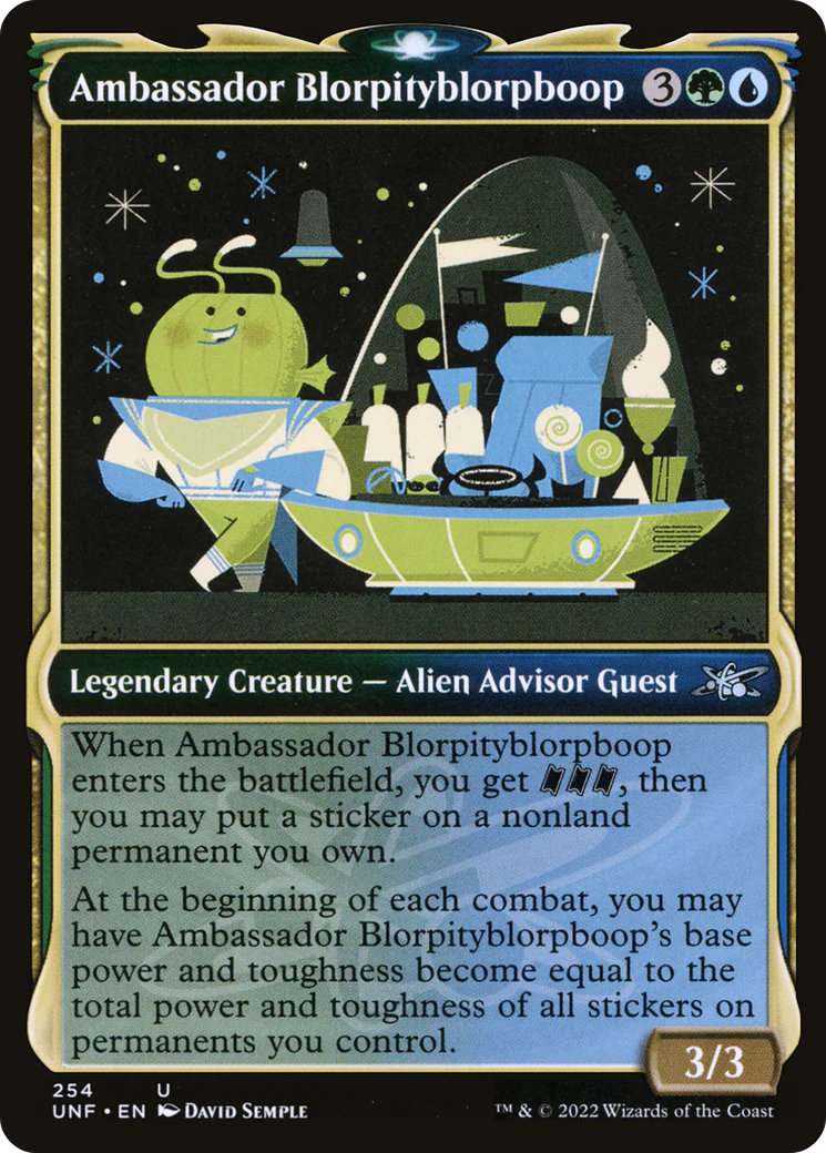 Ambassador Blorpityblorpboop (UNF-254) - Unfinity: (Showcase) Foil [Uncommon]