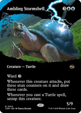 Ambling Stormshell (Borderless) (TDM-332) - Tarkir: Dragonstorm [Rare]
