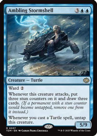 Ambling Stormshell (TDM-037) - Tarkir: Dragonstorm [Rare]
