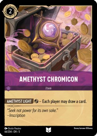 Amethyst Chromicon (66/204) - Shimmering Skies Cold Foil [Uncommon]