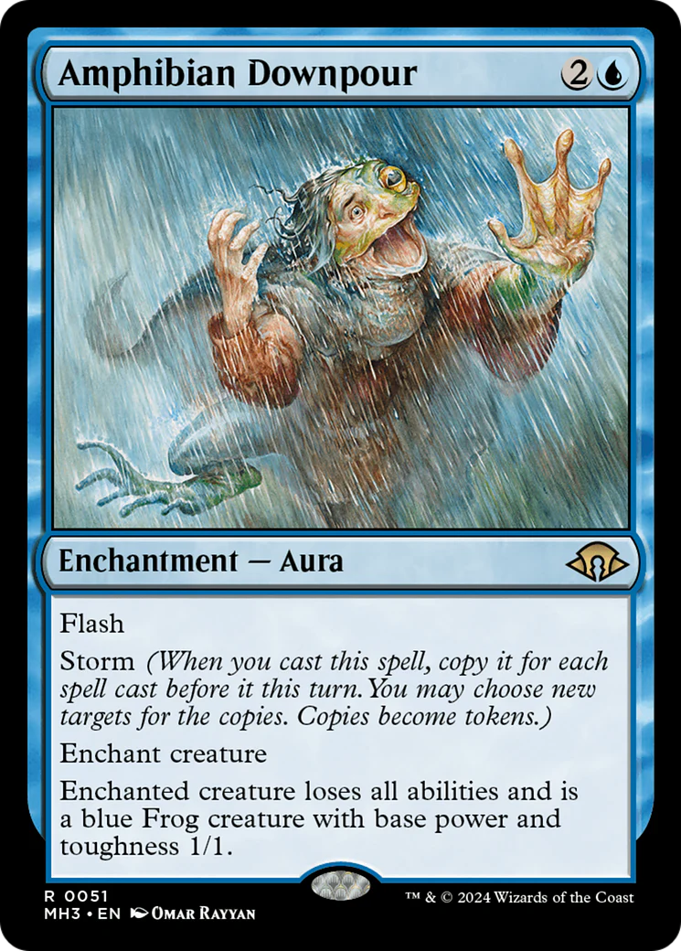 Amphibian Downpour (MH3-051) - Modern Horizons 3 Foil [Rare]