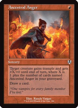 Ancestral Anger (Retro Frame) (INR-394) - Innistrad Remastered Foil [Common]