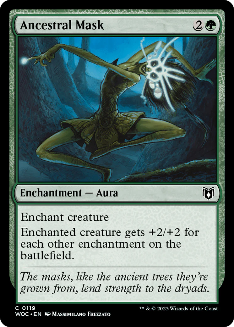 Ancestral Mask (WOC-119) - Wilds of Eldraine Commander [Common]