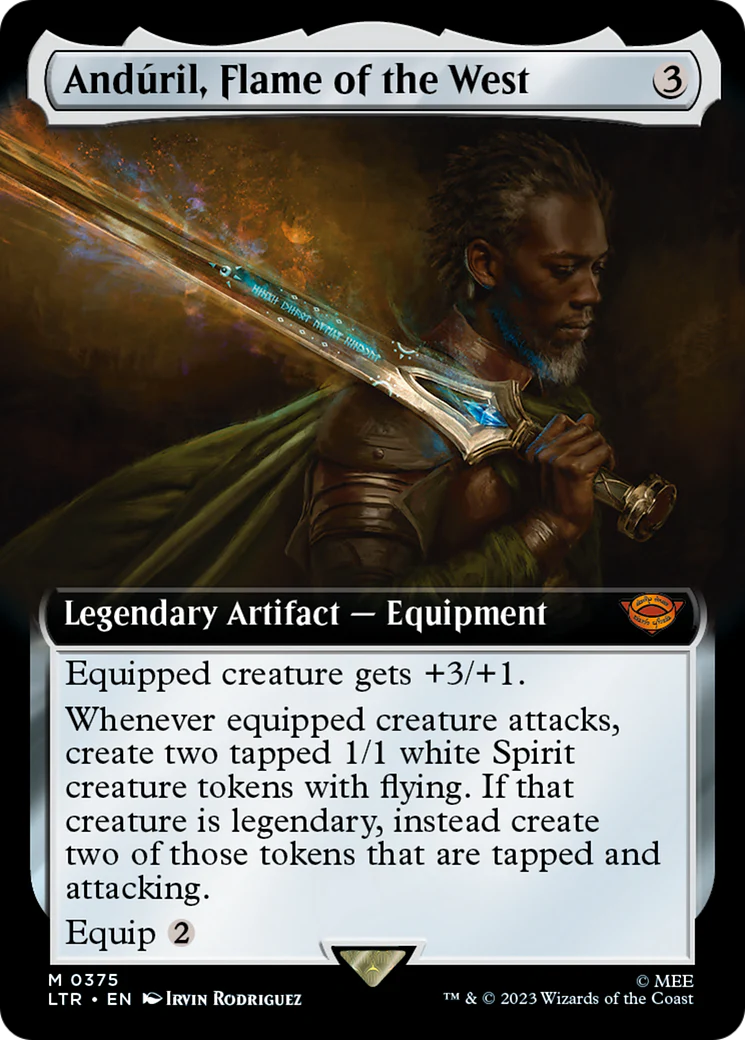 Andúril, Flame of the West (LTR-375) - The Lord of the Rings: Tales of Middle-earth: (Extended Art) [Mythic]