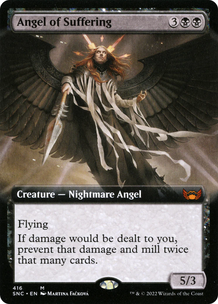 Angel of Suffering (SNC-416) - Streets of New Capenna: (Extended Art) Foil [Mythic]