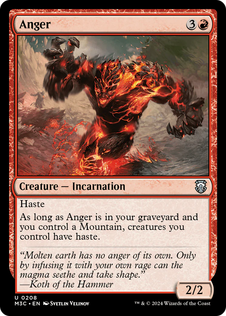 Anger (M3C-208) - Modern Horizons 3 Commander [Uncommon]