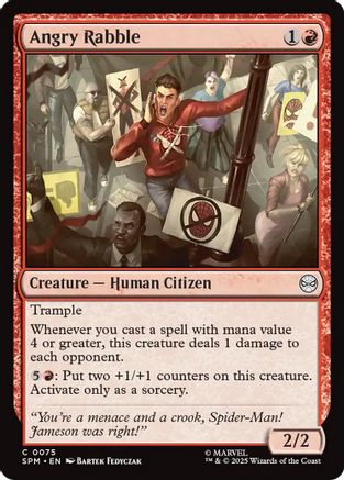 Angry Rabble (SPM-075) - Marvel's Spider-Man Foil [Common]