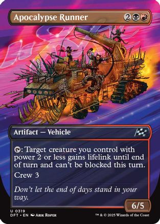 Apocalypse Runner (Borderless) (DFT-319) - Aetherdrift [Uncommon]