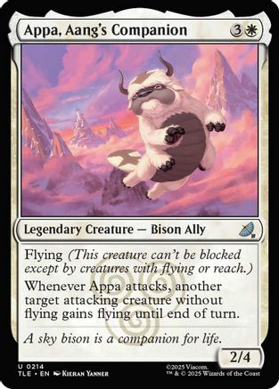Appa, Aang's Companion (TLE-214) - Avatar: The Last Airbender: Eternal-Legal Foil [Uncommon]