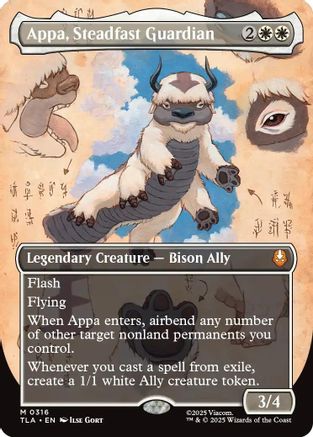 Appa, Steadfast Guardian (Borderless) (TLA-316) - Avatar: The Last Airbender [Mythic]