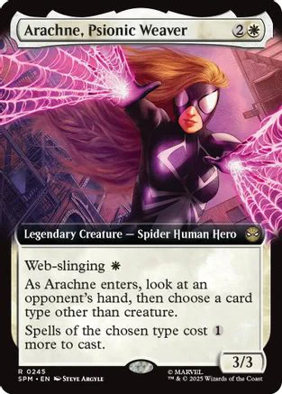 Arachne, Psionic Weaver (Extended Art) (SPM-245) - Marvel's Spider-Man Foil [Rare]