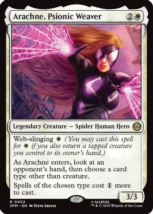 Arachne, Psionic Weaver (SPM-002) - Marvel's Spider-Man Foil [Rare]