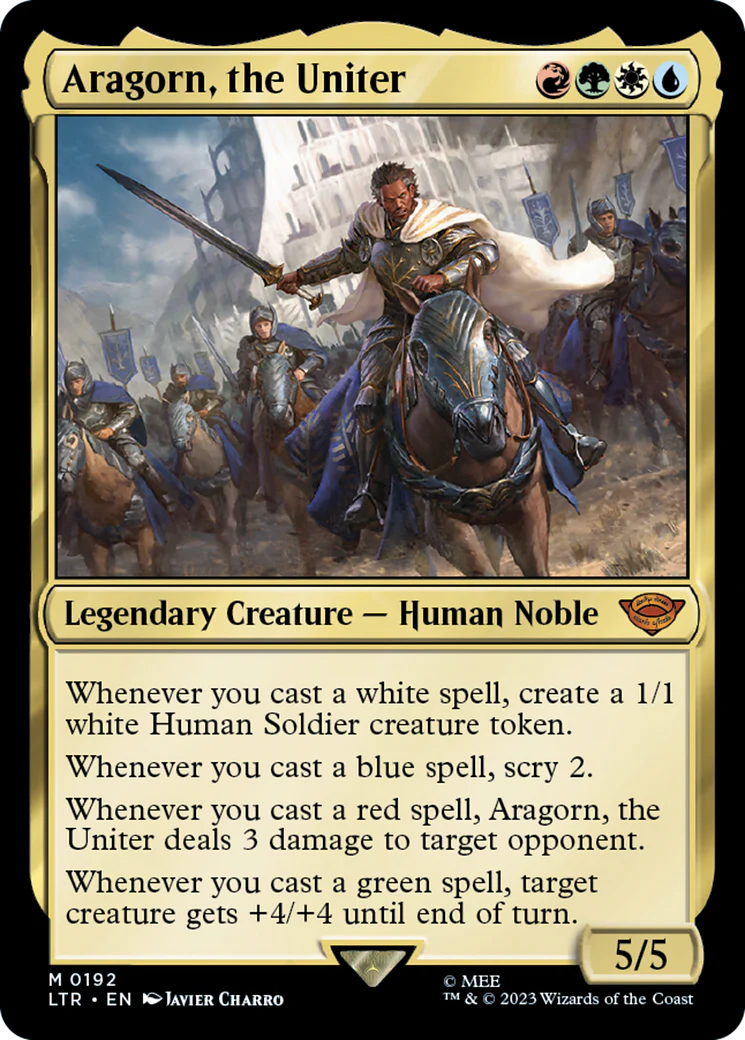 Aragorn, the Uniter (LTR-192) - The Lord of the Rings: Tales of Middle-earth [Mythic]
