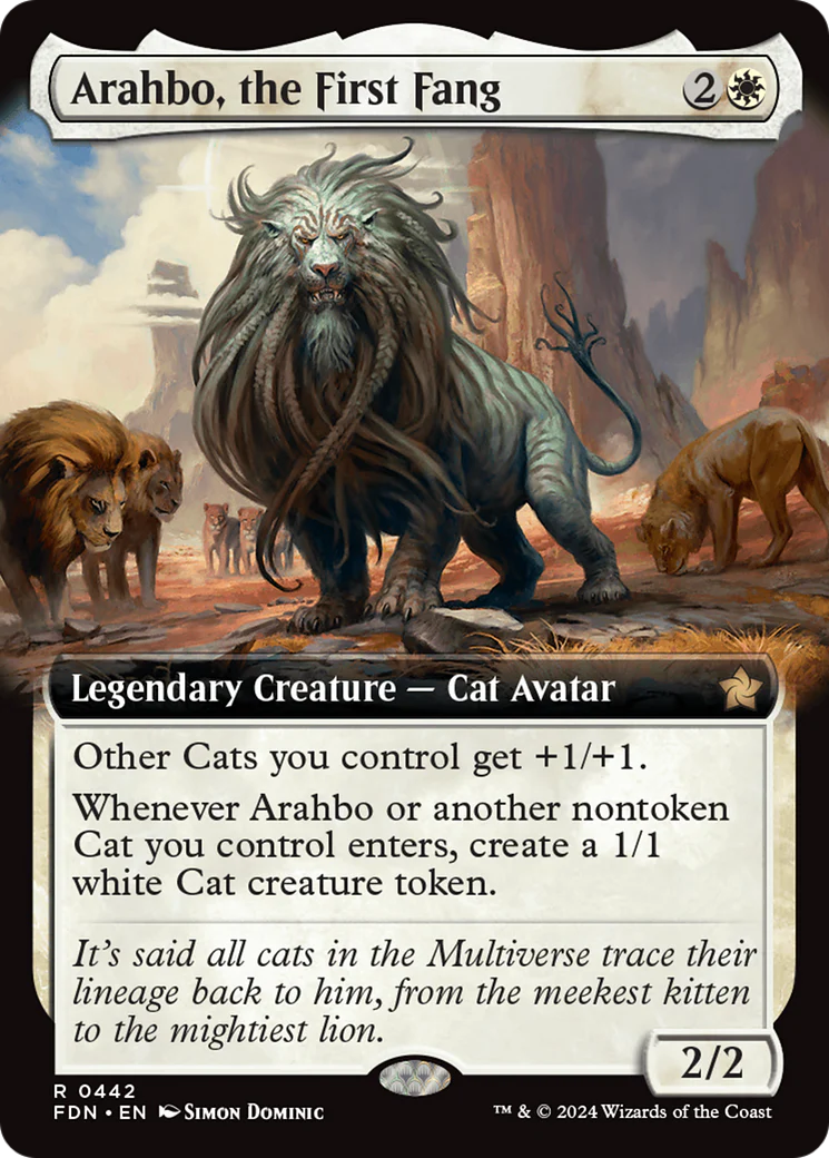Arahbo, the First Fang (FDN-442) - Foundations: (Extended Art) [Rare]