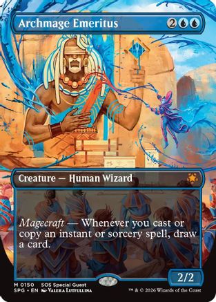 Archmage Emeritus (Borderless) (SPG-150) - Special Guests Foil [Rare]