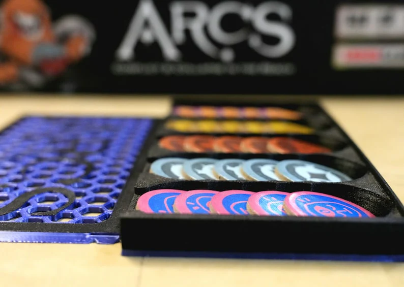 BGisGood - ARCS - Resource Token Organizer (Twilight Diamond Black + Silk Sapphire Blue) - Image 2