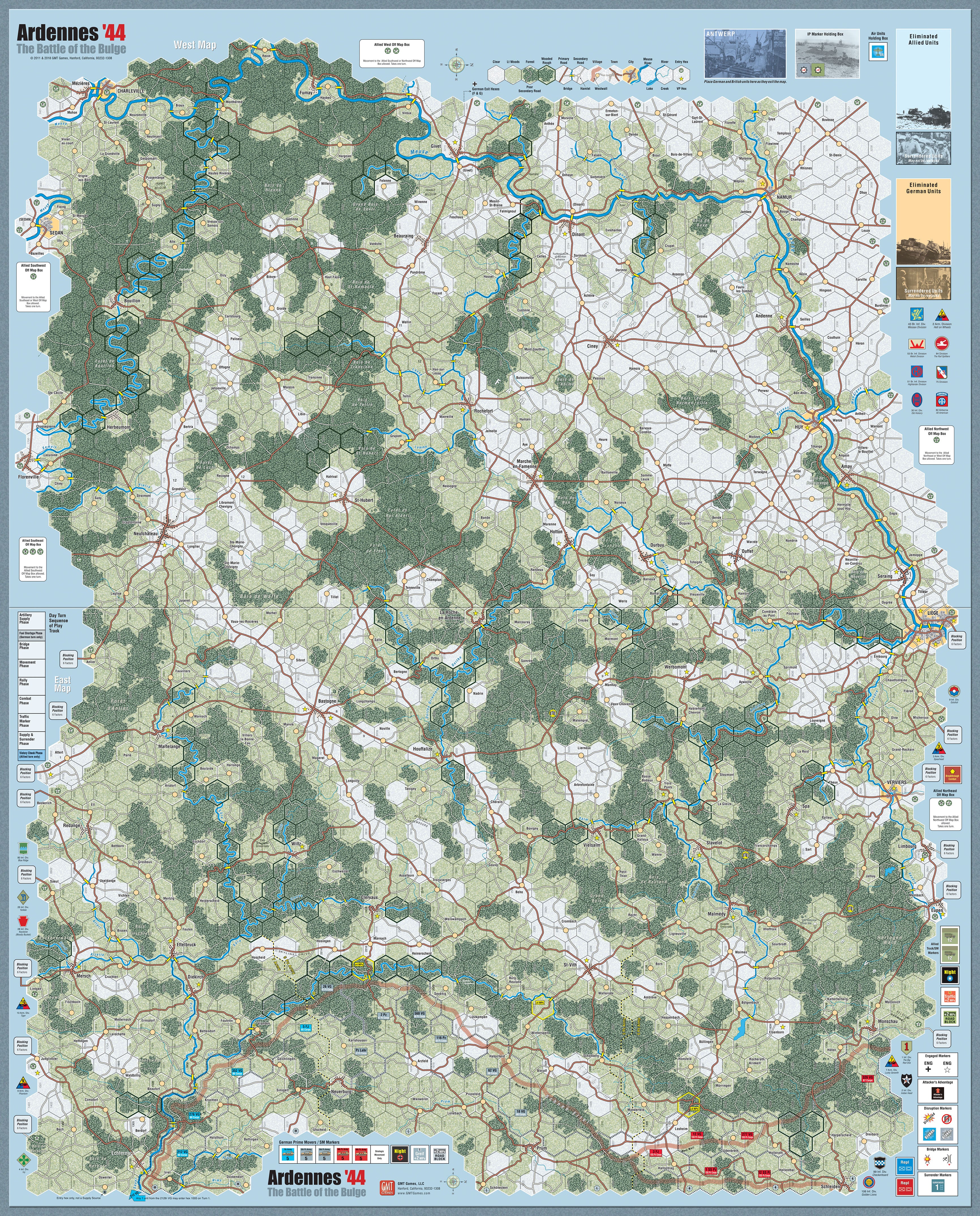 Ardennes '44 (4th Edition) Mounted Maps *PRE-ORDER* - Image 2