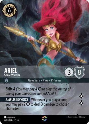 Ariel - Sonic Warrior (Enchanted) (220/204) - Ursulas Return  [Enchanted]
