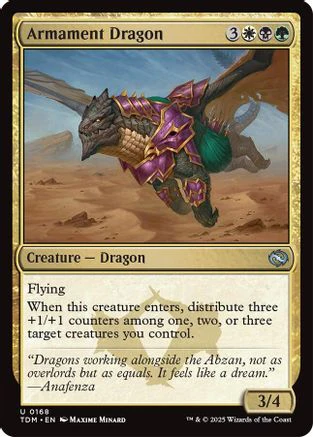 Armament Dragon (TDM-168) - Tarkir: Dragonstorm Foil [Uncommon]