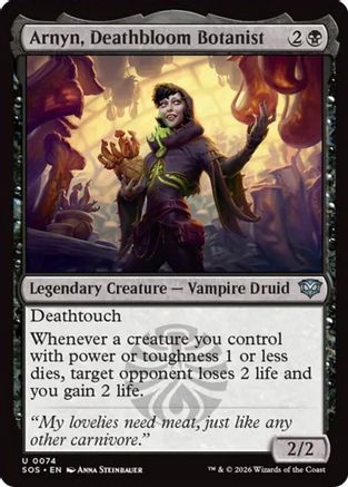 Arnyn, Deathbloom Botanist (SOS-074) - Secrets of Strixhaven [Uncommon]
