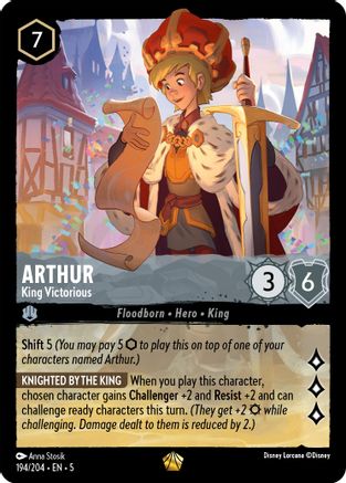 Arthur - King Victorious (194/204) - Shimmering Skies  [Legendary]